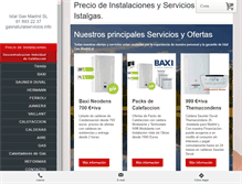 Tablet Screenshot of gasnaturalservicios.info
